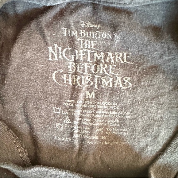 Disney Nightmare Before Christmas Jack Face Shirt — Worn-In Look - Picture 4 of 4
